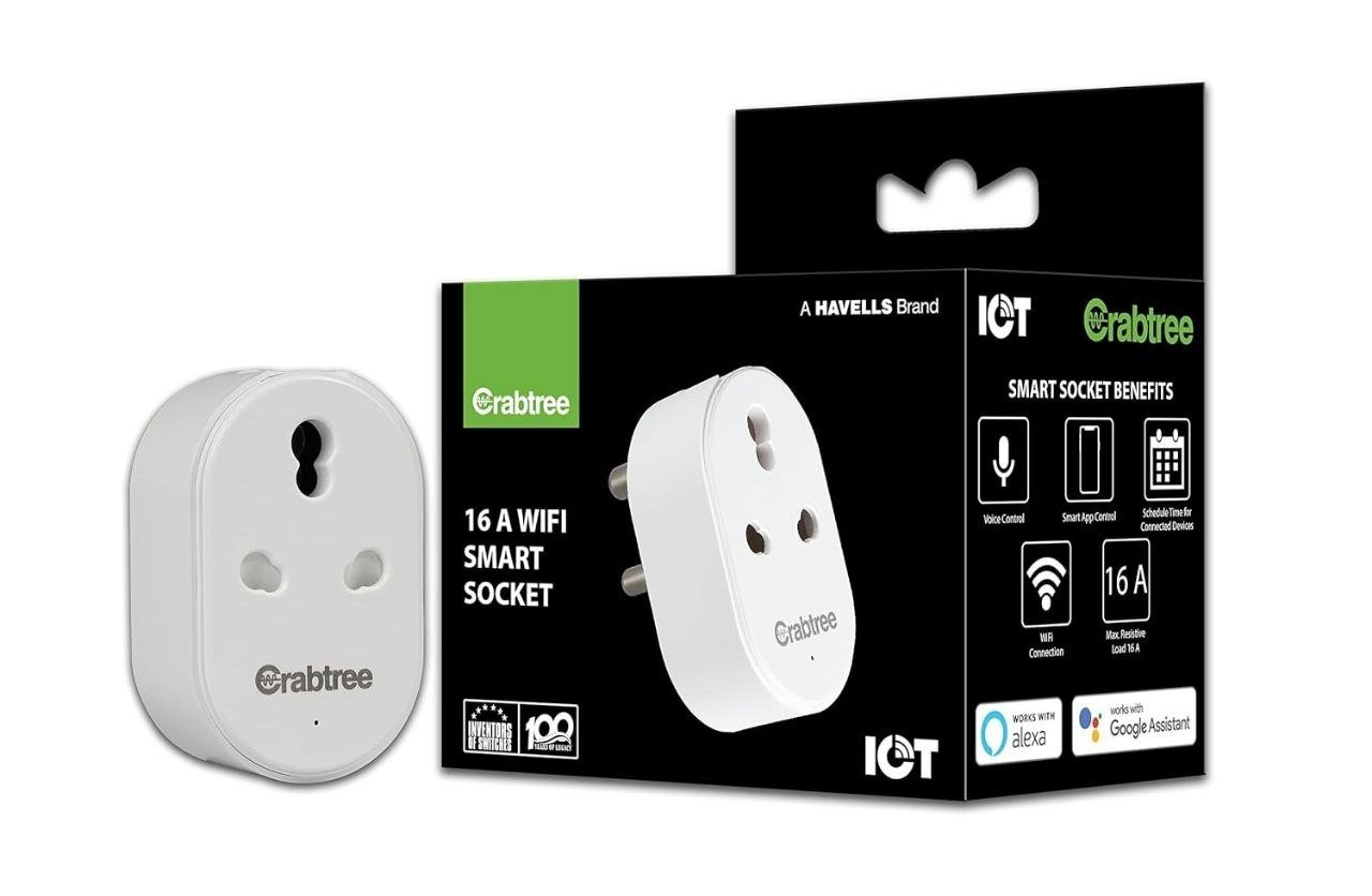 Havells 16 A Wi-fi Smart Plug (white) With Vo