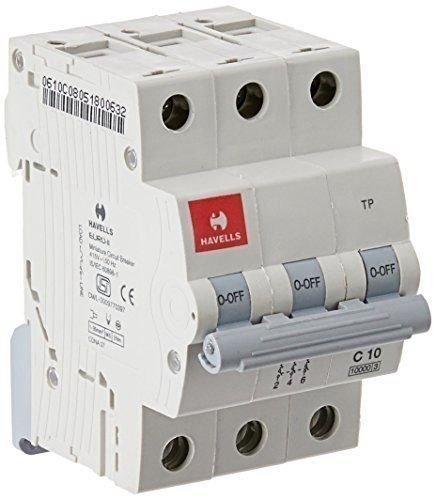 Havells Dhmgctpf010 Pvc Plastic 10a Mcb Tp C 