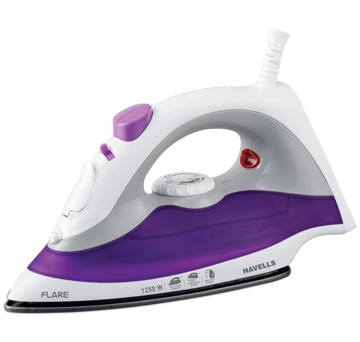 Havells Plastic Flare 1250 Watts Steam Iron With V