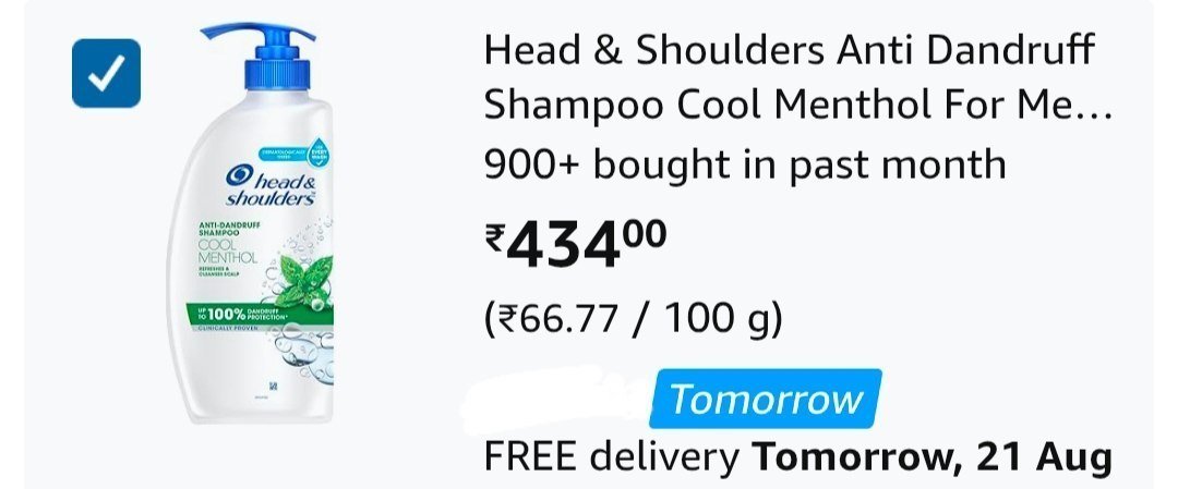 Head Shoulders Anti Dandruff Shampoo Cool Menthol 