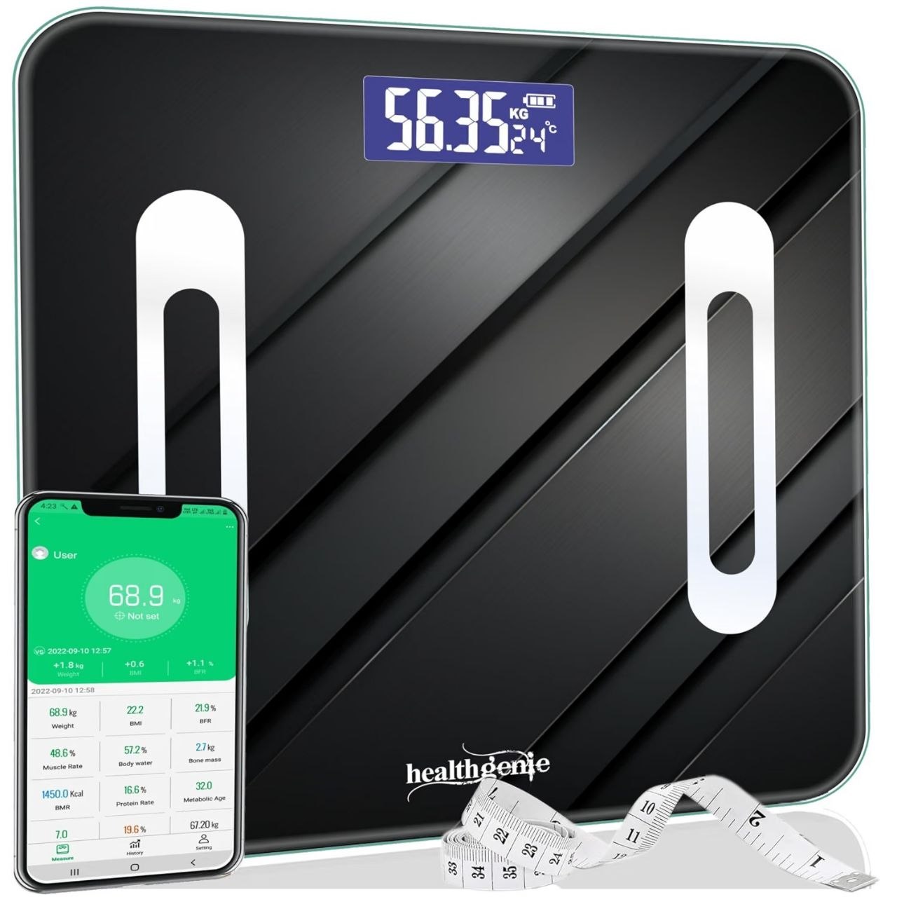 Healthgenie Advanced Bmi Weight Scale Body Fa