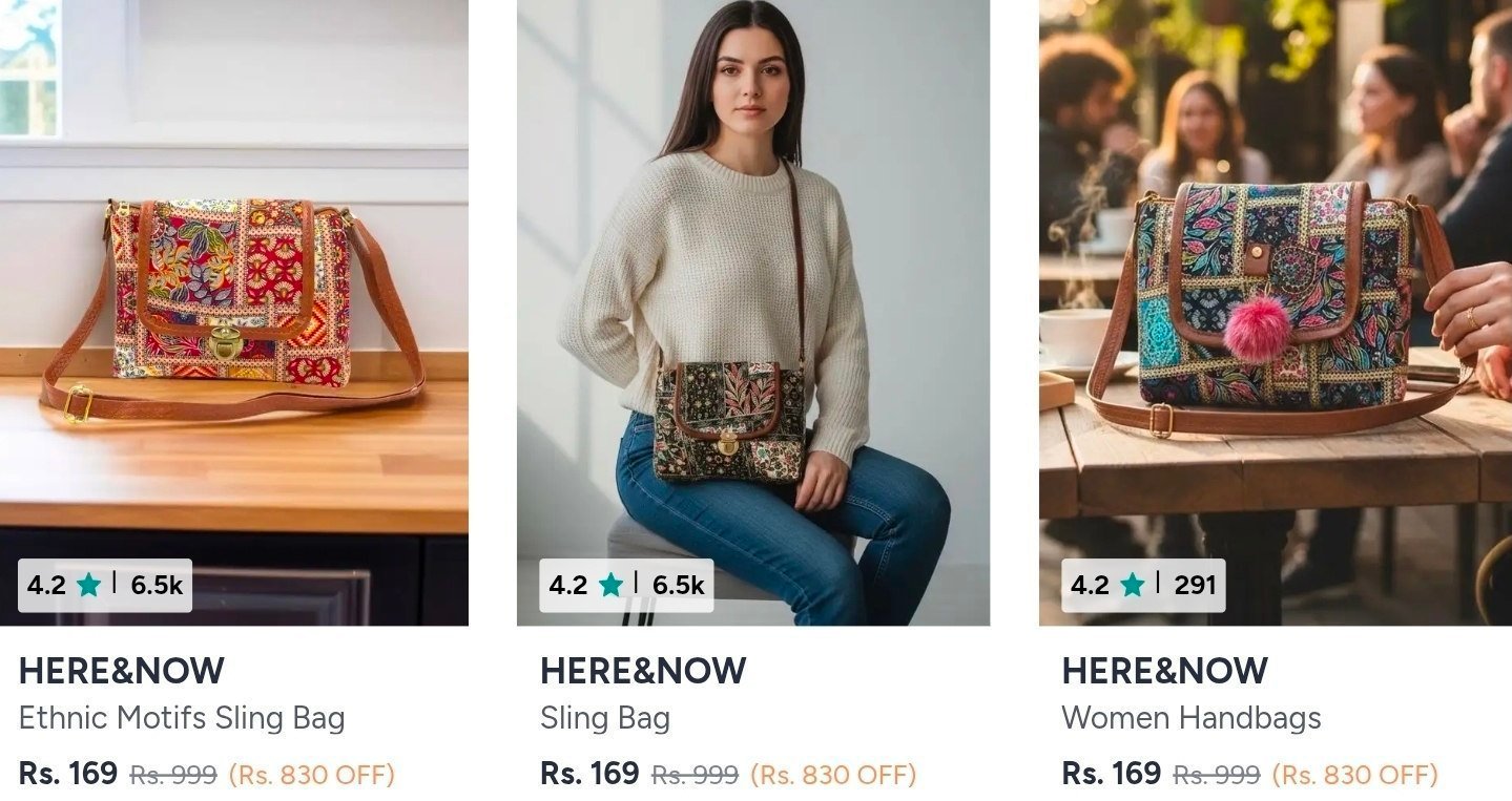 Here Now Ethnic Bag From 169