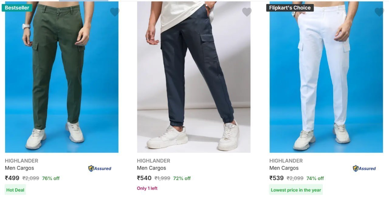 Highlander Men Cargos 80