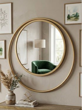 Hind Decor Round Metal Wall Mirror 684 Mrp 4 499 8