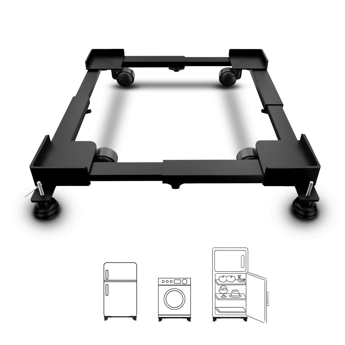 Hipkoo Adjustable Washing Machine Stand With 