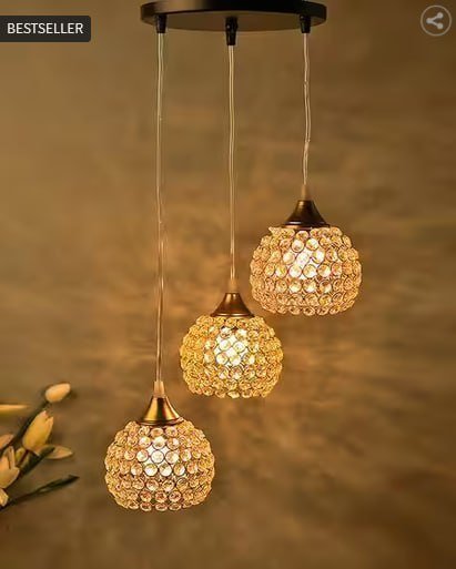 Homesake Crystal Half Globe Chandelier Hangin