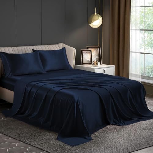 Homestan Satin Bedsheet King Size 108x100 Inch With 2 Pillow Covers 999