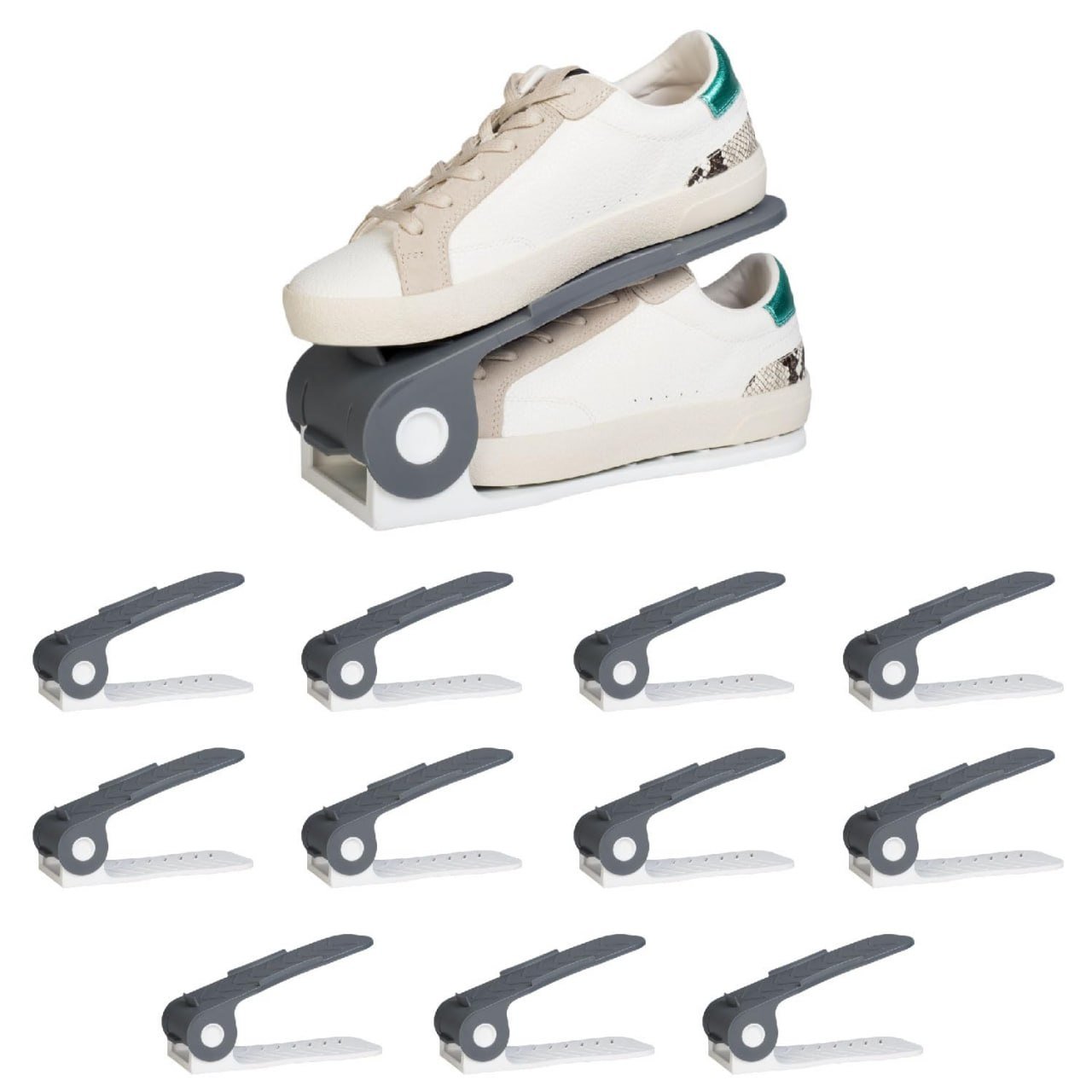 Homestrap Plastic Shoe Organizer Slot (pack O