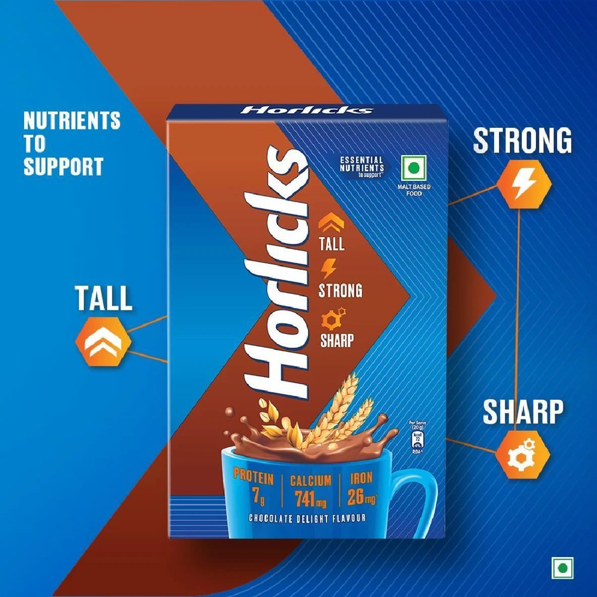 Horlicks Chocolate Delight Flavor (1 Kg) 268