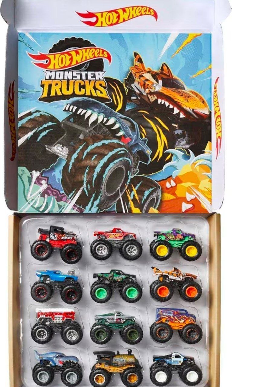Hot Wheels Monster Trucks( Set Of 12 ) 3 805 Regul