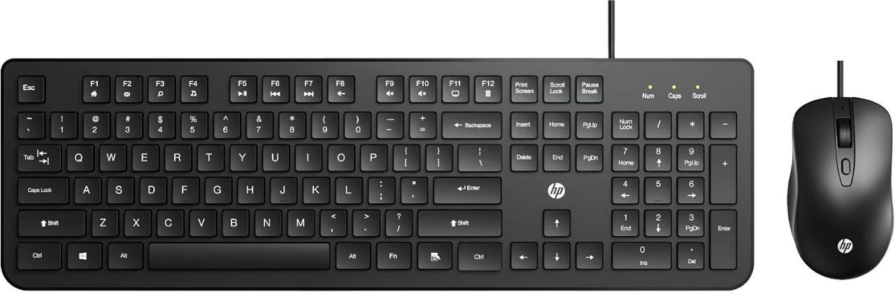 Hp Km190 Wired Mouse And Keyboard Combo 536