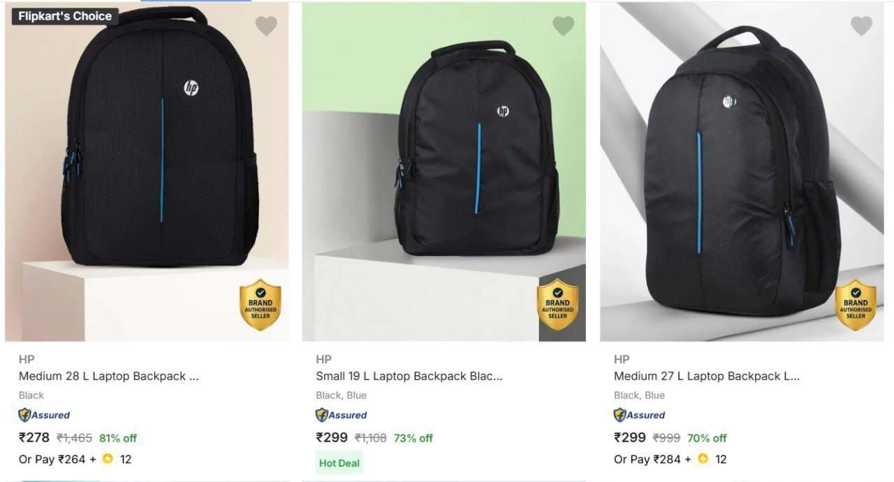 Hp Laptop Bags 75 From Rs 278