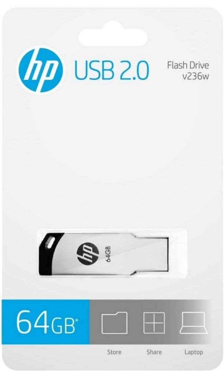 Hp V236w Usb 2 0 64gb Pen Drive Metal 899