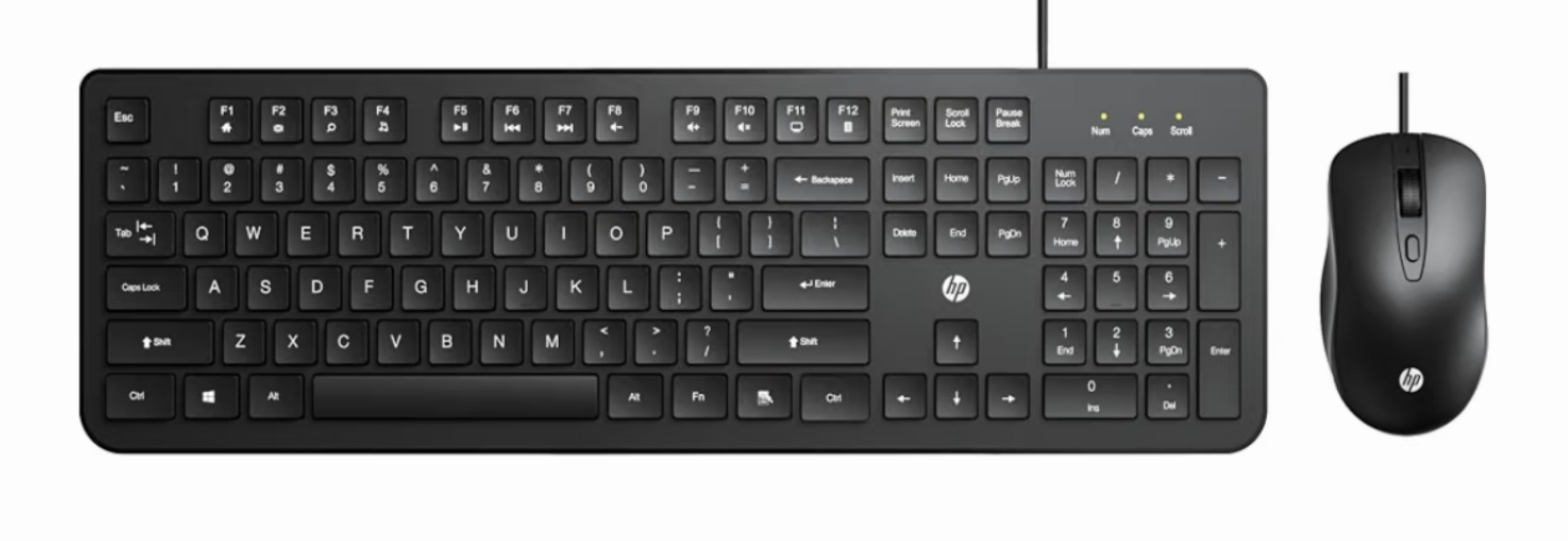 Hp Wired Mouse Keyboard Combo 536