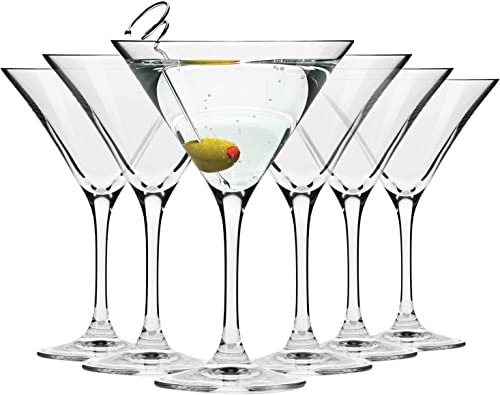 Hrim Enterprise Martini Glasses 6 Pc- Hand Bl