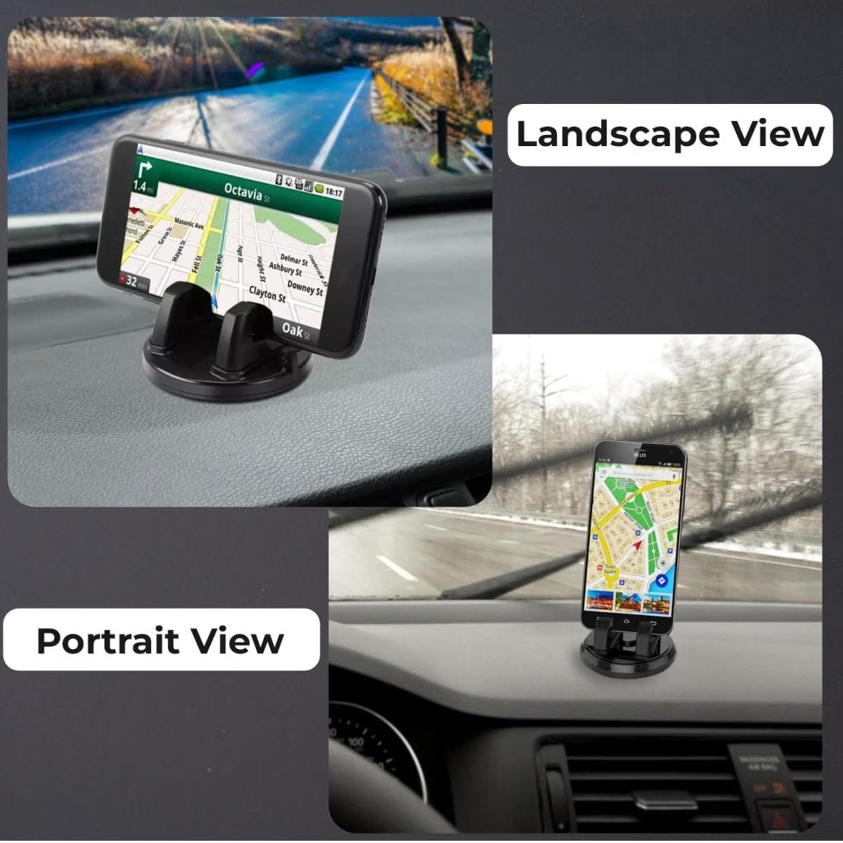 Humble Universal 360 Rotatable Dashboard Mount Smartphone Holder Anti-slip 