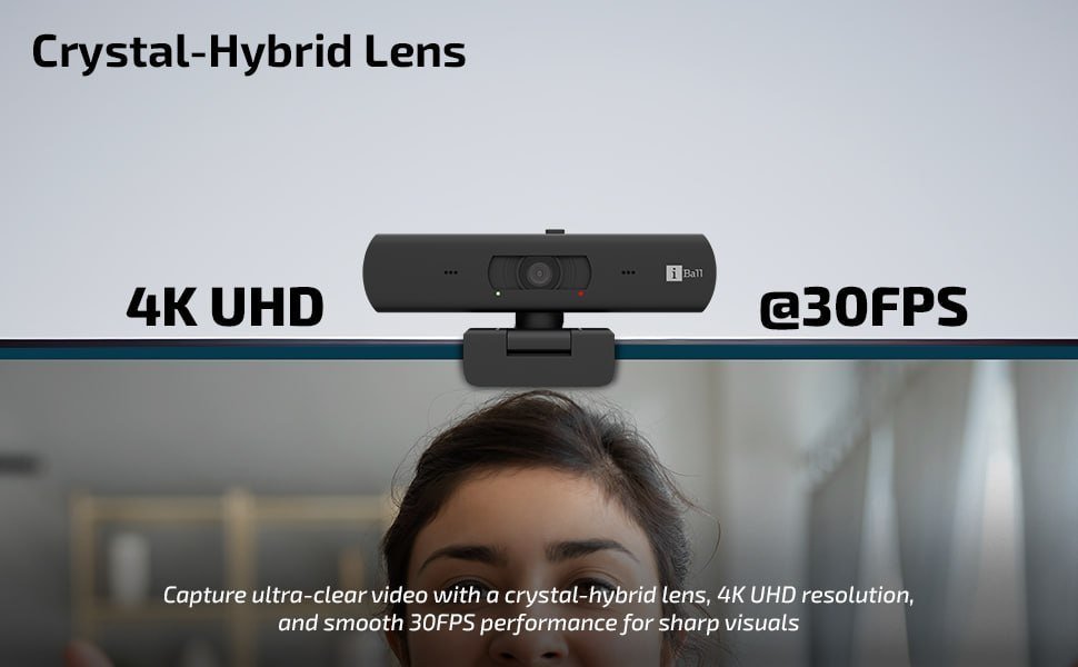 Iball 4k Uhd Webcam With Mic 2819
