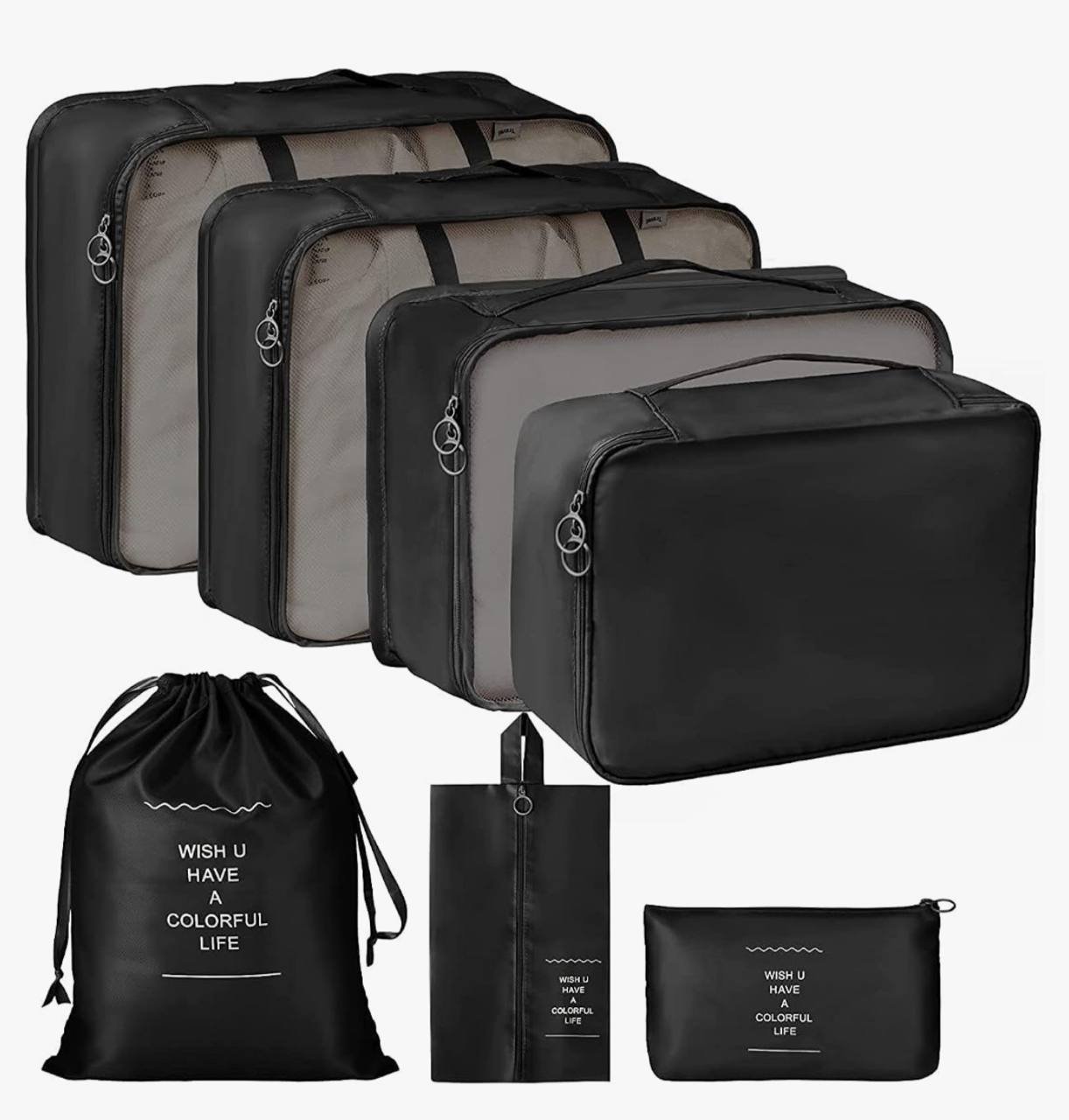 In 1 Travel Packing Cubes Organizer Set With 