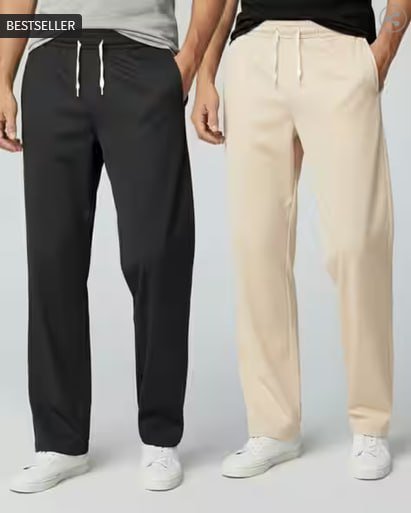 Indiclub Men Pack Of 2 Straight Track Pants 4