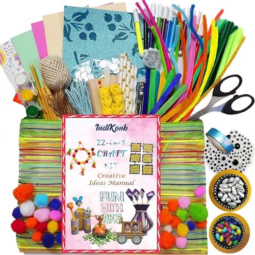 Indikonb 22 In 1 Art And Craft Kit For Girls 