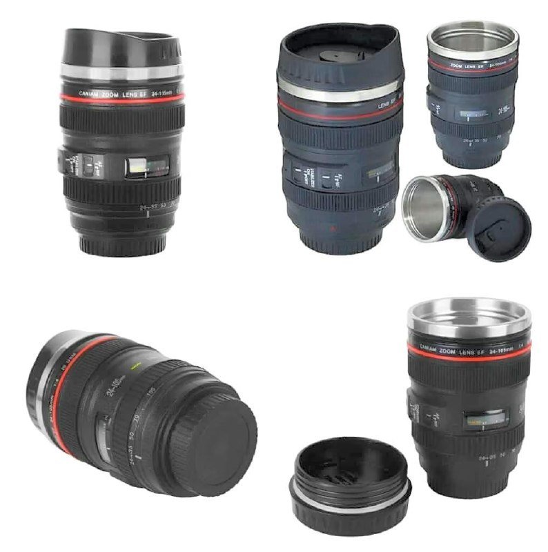 Inditradition Camera Lens Coffee Mug Steel In