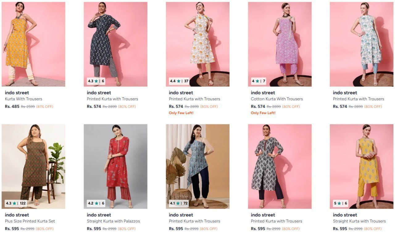 Indo Street Kurta Sets - 81