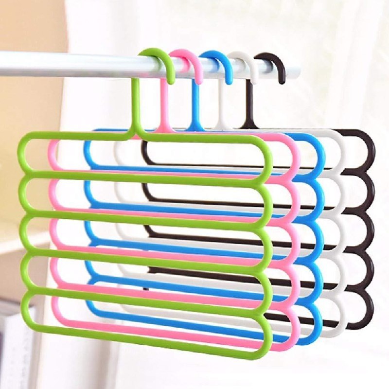 Inovera 5 Layer Pants Clothes Hanger Wardrobe