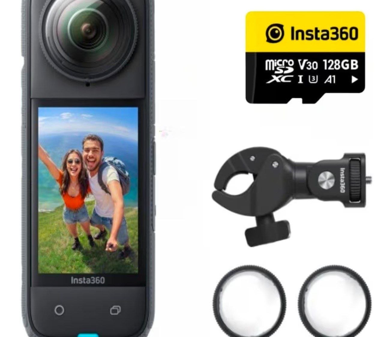 Insta360 X4 Motorcycle Bundle- 8k Waterproof 360 A