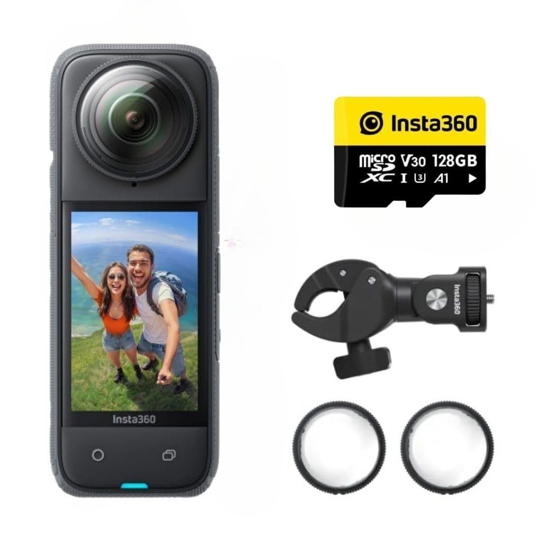 Insta360 X4 Motorcycle Bundle- 8k Waterproof 