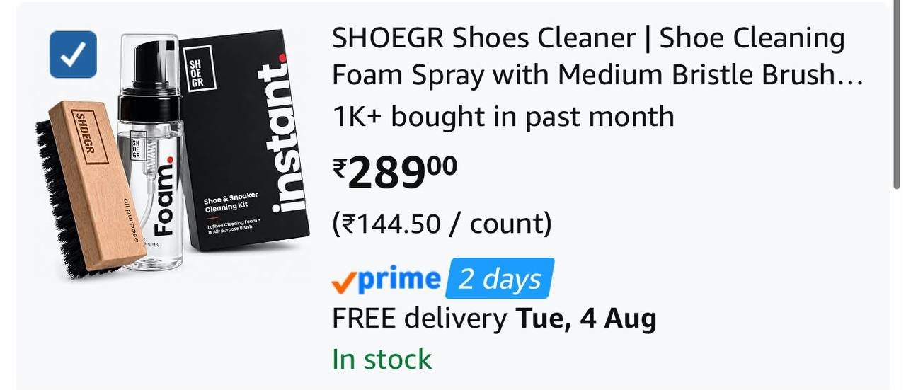 Instant Shoe Cleaning Kit At 289 Buy Fast