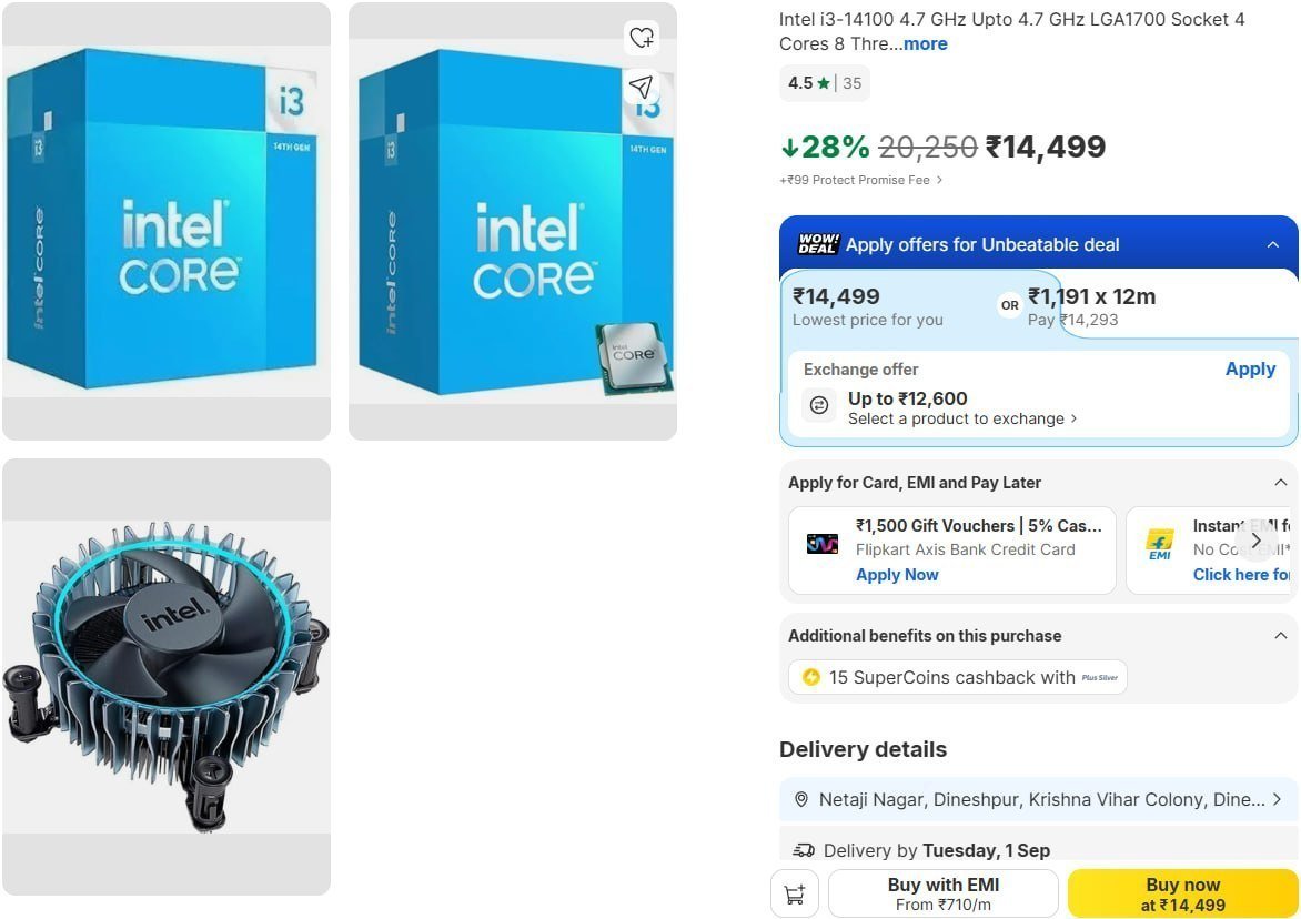 Intel 4 7 Ghz Desktop Processor With 4 Cores 