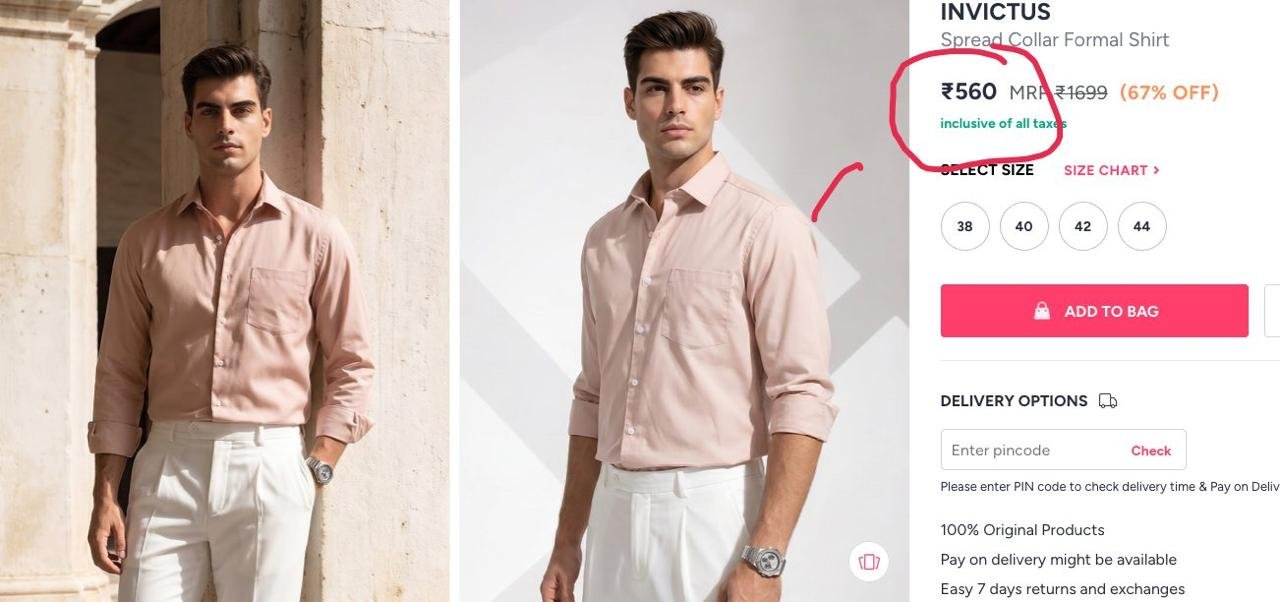 Invictus Spread Collar Formal Shirt Special A