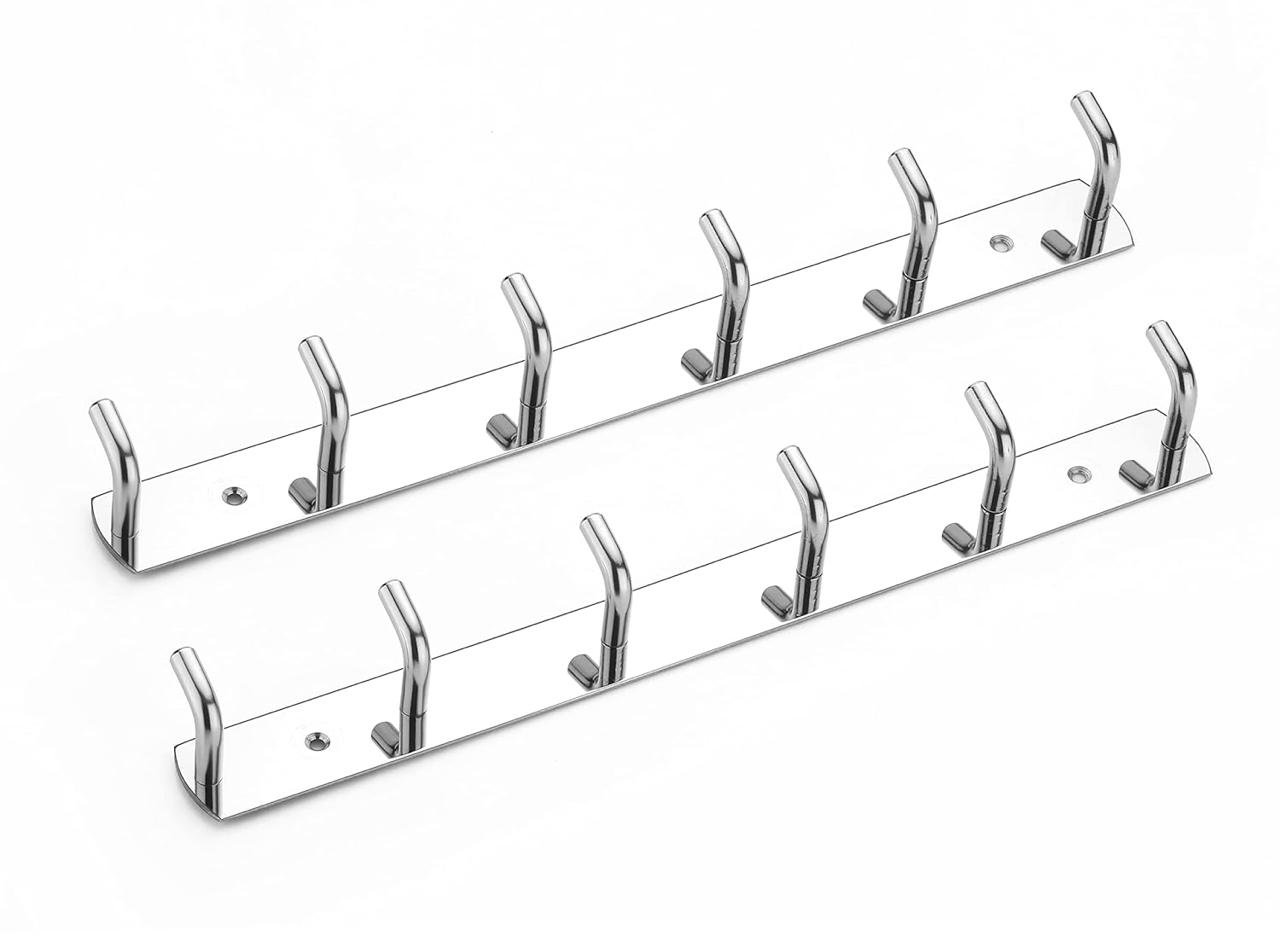 Istar Stainless Steel Pin Bathroom Cloth Hooks Hanger Door Bathroom Robe offer on Deals Heaven