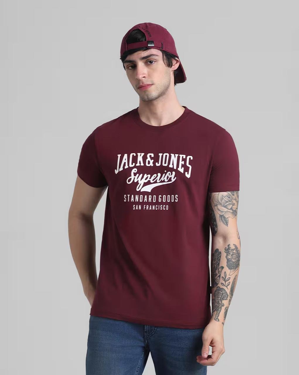 Jack Jones Men Slim Fit Crew-neck T-shirt 450