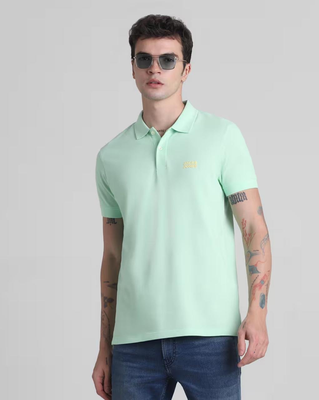 Jack Jones Men Slim Fit Polo T-shirt With Bra