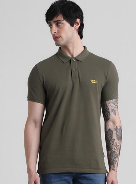 Jack Jones Polo Collar Slim Fit Pure Cotton T