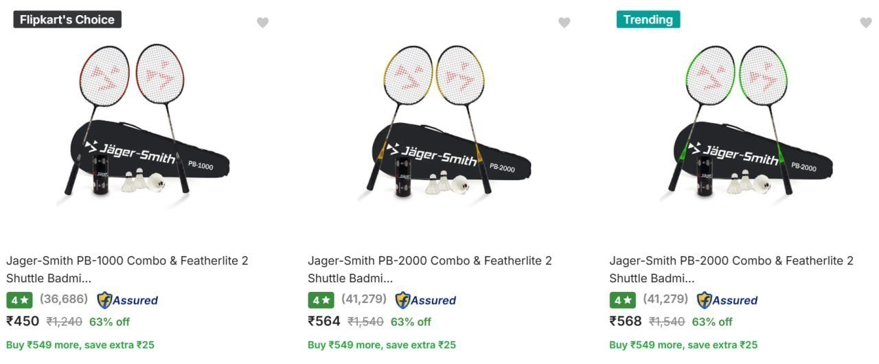 Jager Smith Badminton Kits Starts At Rs 450