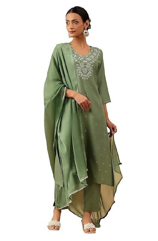Janasya Women S Rayon Embroidery Straight Kurta Se