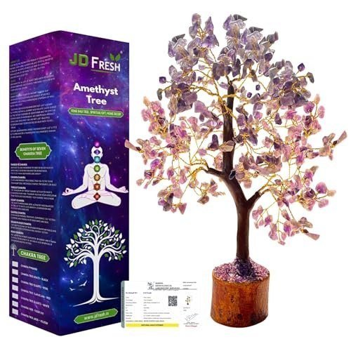 Jd Fresh Certified Amethyst Crystal Tree For Heali