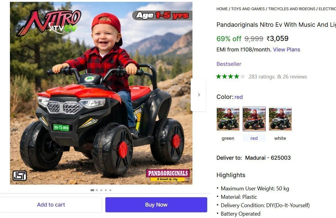 Jeep Battery Operated Ride On (multicolor) 3059