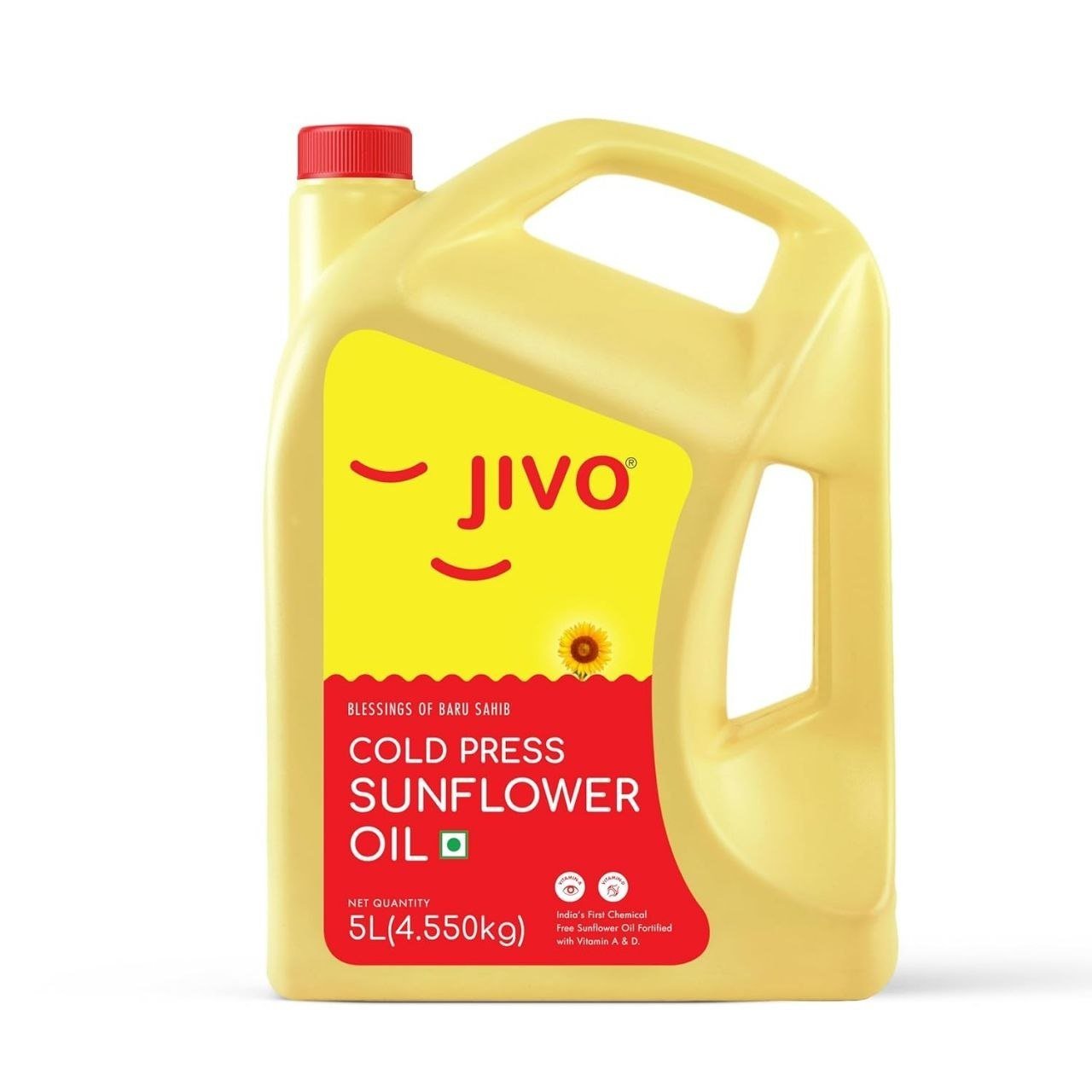 Jivo Cold Pressed Unrefined Sunflower Oil - 5