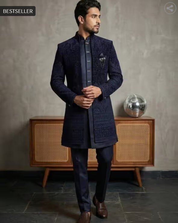 Jompers Men Embroidered Indo-western Set 7 68