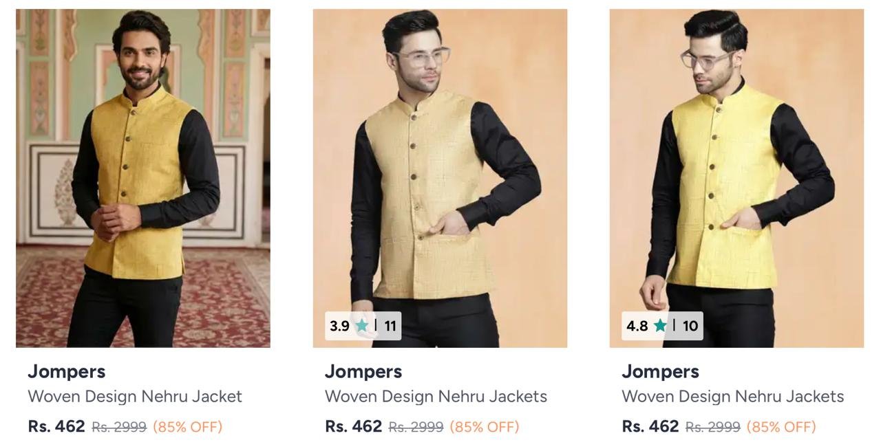 Jompers Nehru Jackets 85