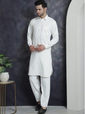 Jompers Regular Shirt Collar Kurta With Salwa