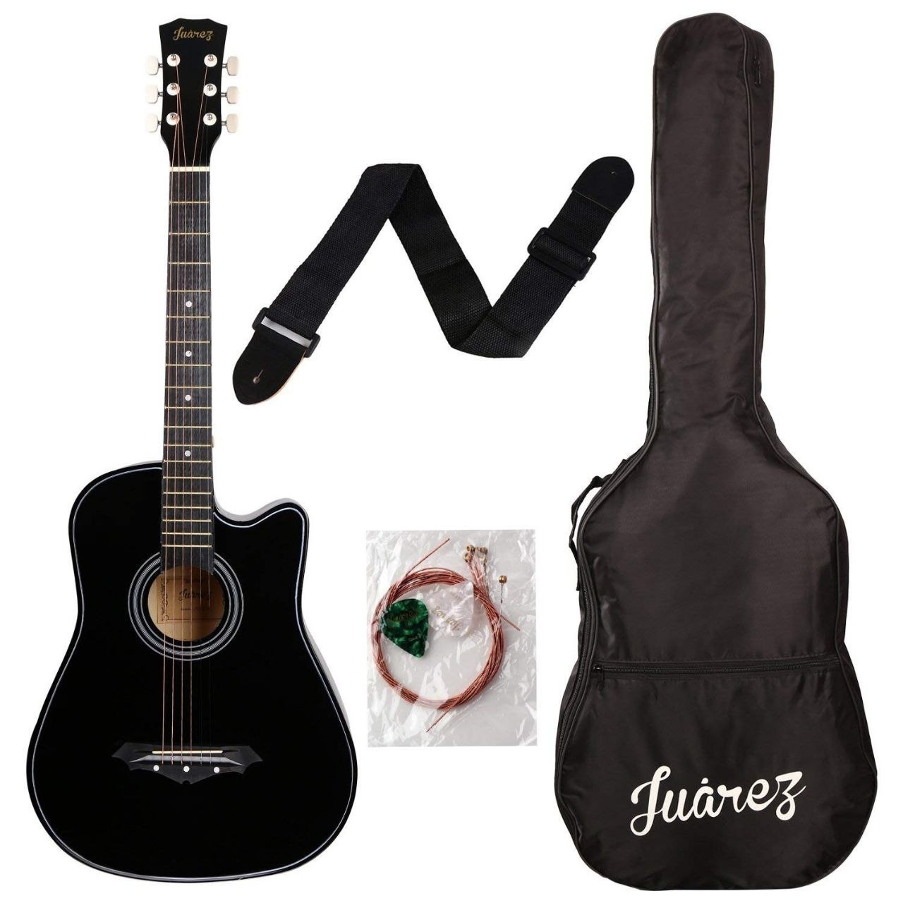 Juarez Lindenwood Acoustic Guitar 38 Inches C