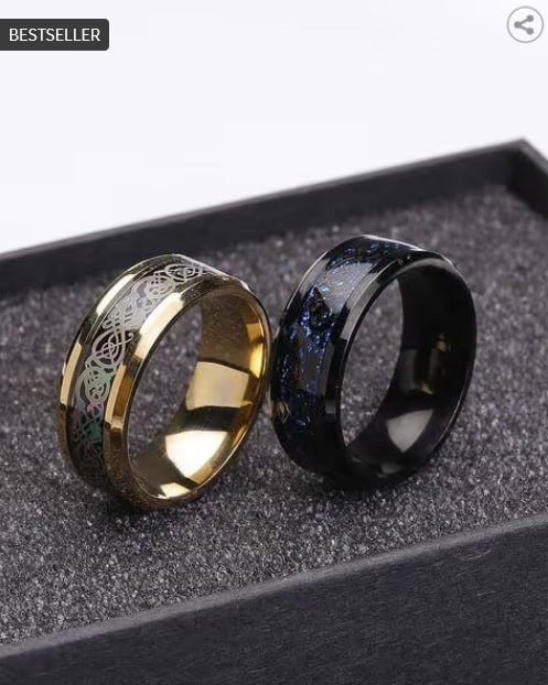 Kairangi By Yellow Chimes Set Of 2 Band Rings 142 