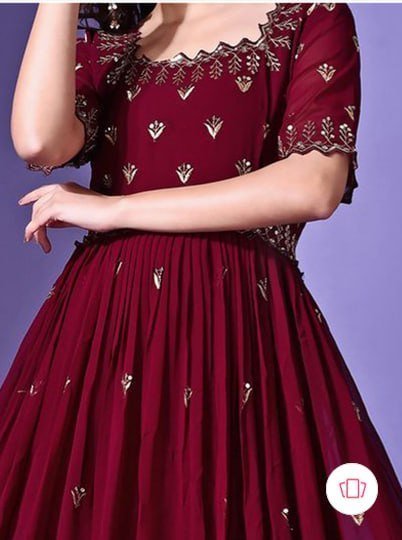 Kalini Embroidered Fit Flared Ethnic Dress 1 279 M
