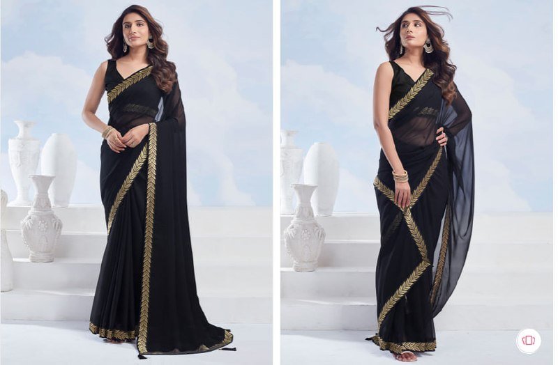 Kalini Woven Design Pure Georgette Saree 608 