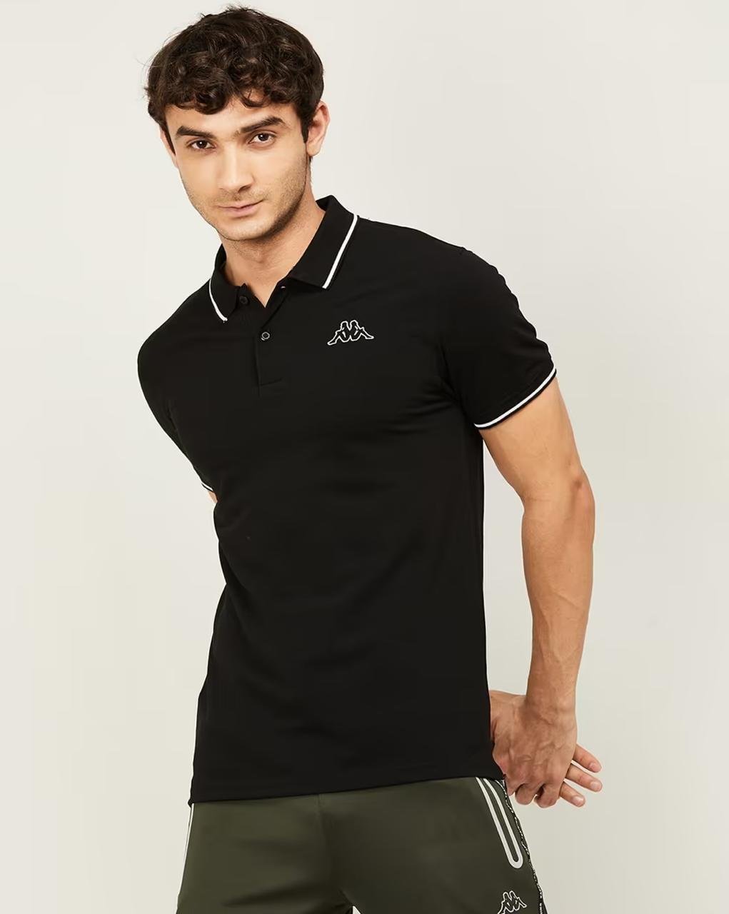Kappa Regular Fit Polo T-shirt With Logo Prin