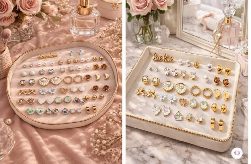 Karishma Kreations Set Of 30 Geometric Studs 